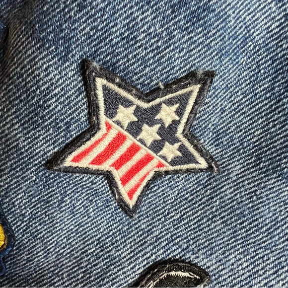 Levi’s Original Fit 501 Jean Shirts with Colorful Patches Size 26 - Picture 6 of 14